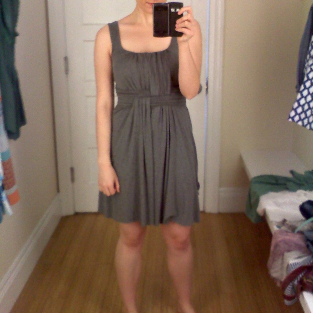 Anthropologie Bailey 44 Under & Over Dress in Grey